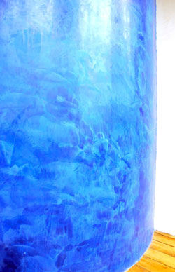 blue venetian plaster